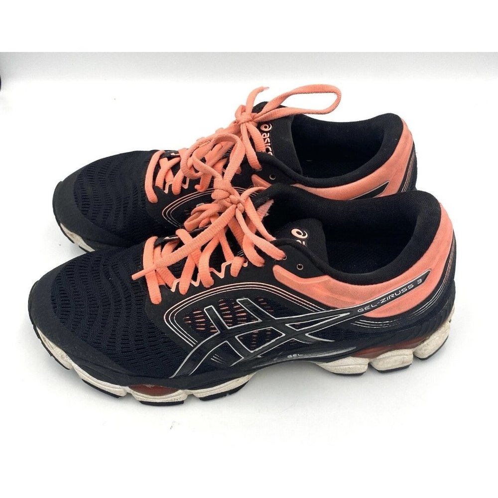 ASICS Women’s Gel Ziruss 3 Lace Up Athletic Shoes Running Sneakers Black‎ Sz 9.5